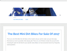 Tablet Screenshot of minidirtbikers.com